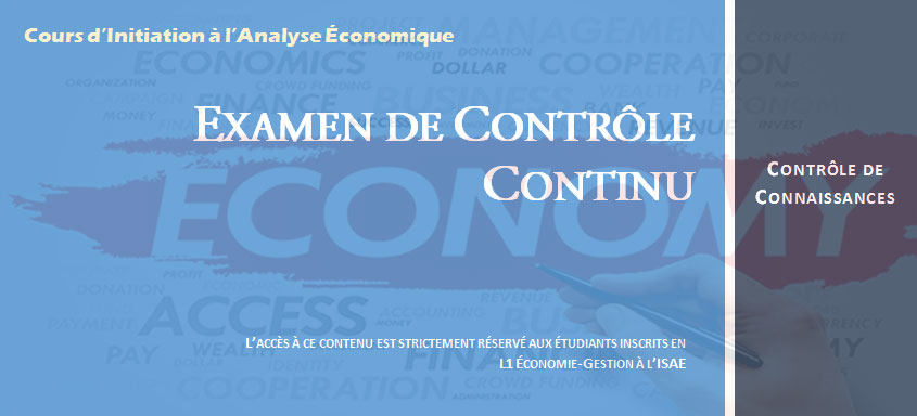 Corrigé – examen de contrôle continu n°1 (2015)