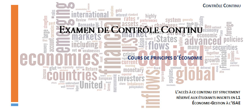 Corrigé – examen de contrôle continu n°1 (2016)